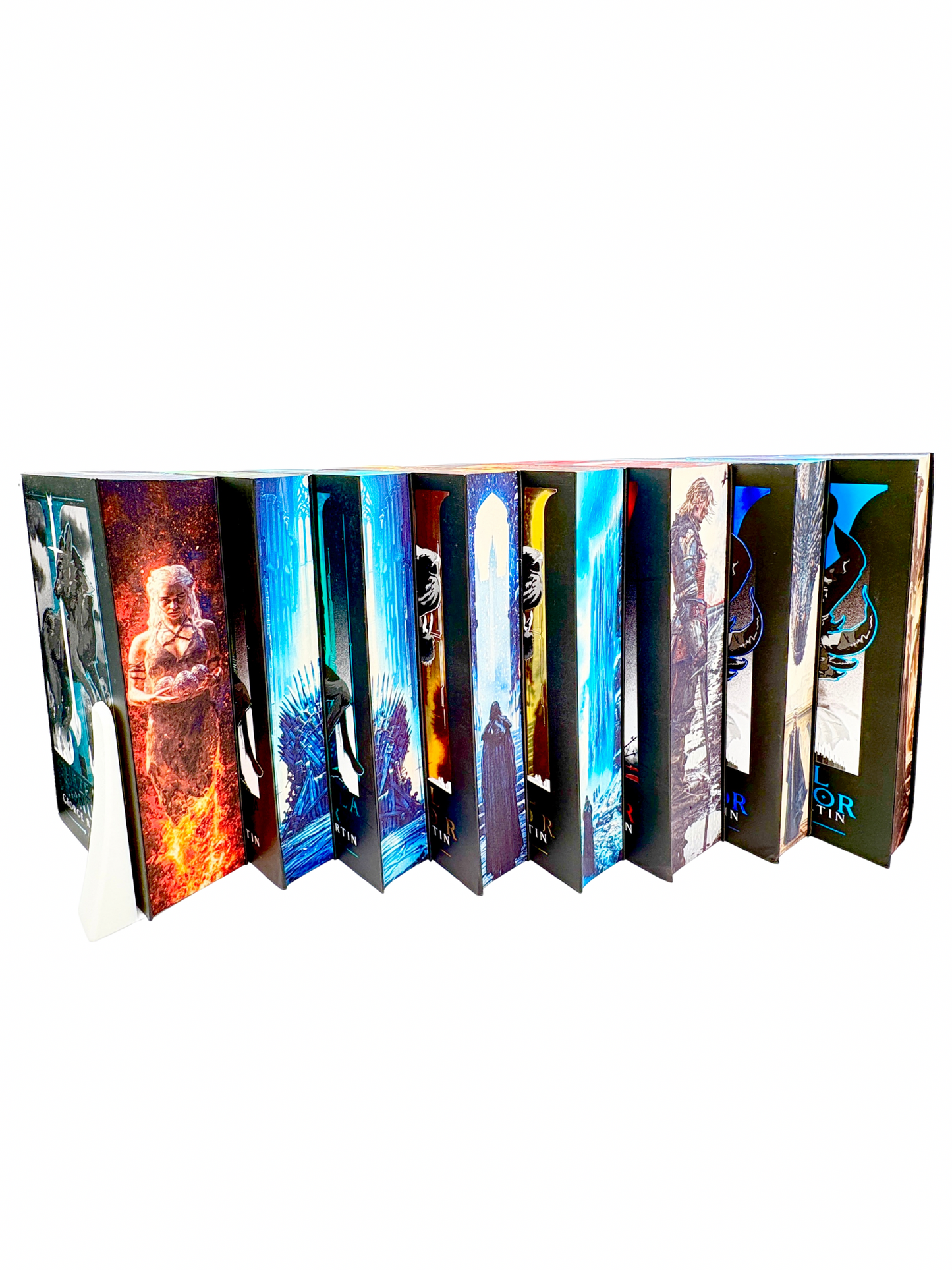 Pachet Urzeala Tronurilor - printed edges (vol. I-V)