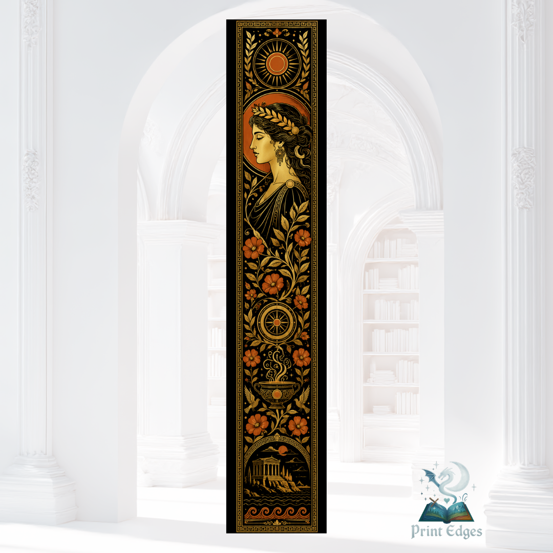 Design printed edges - The magic circle of the black moon