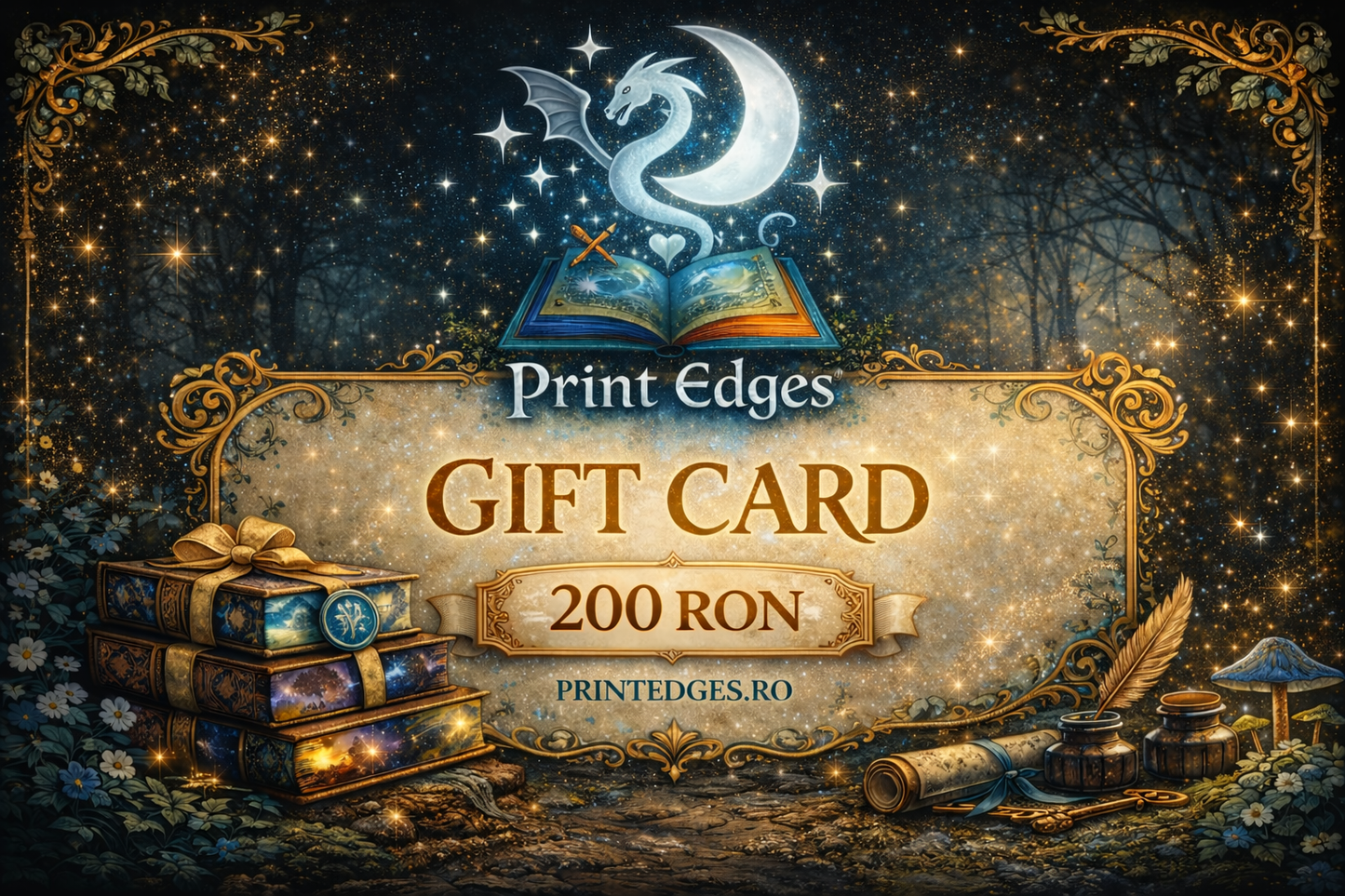 Gift Card - personalizare cărți