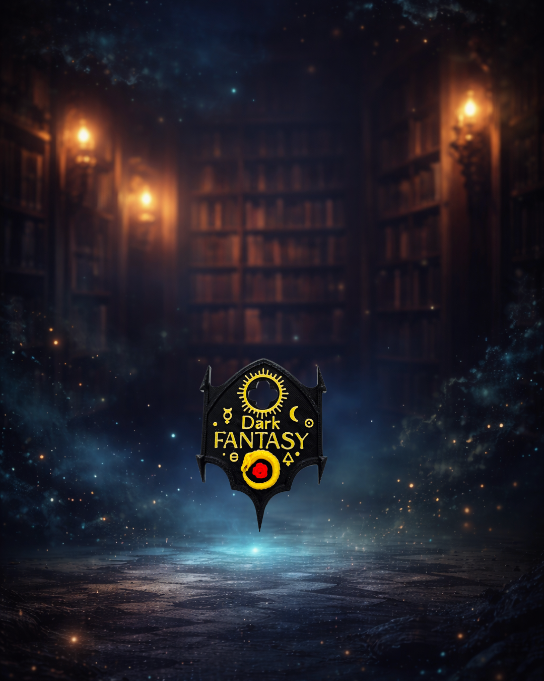Dark Fantasy - Plăcuță decorativă pentru bibliotecă