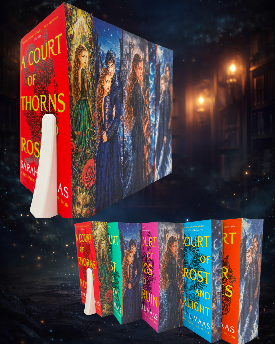 ACOTAR set with printed edges - Sarah J. Maas