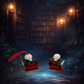 Bookish ornament inspired by the Lights Out series