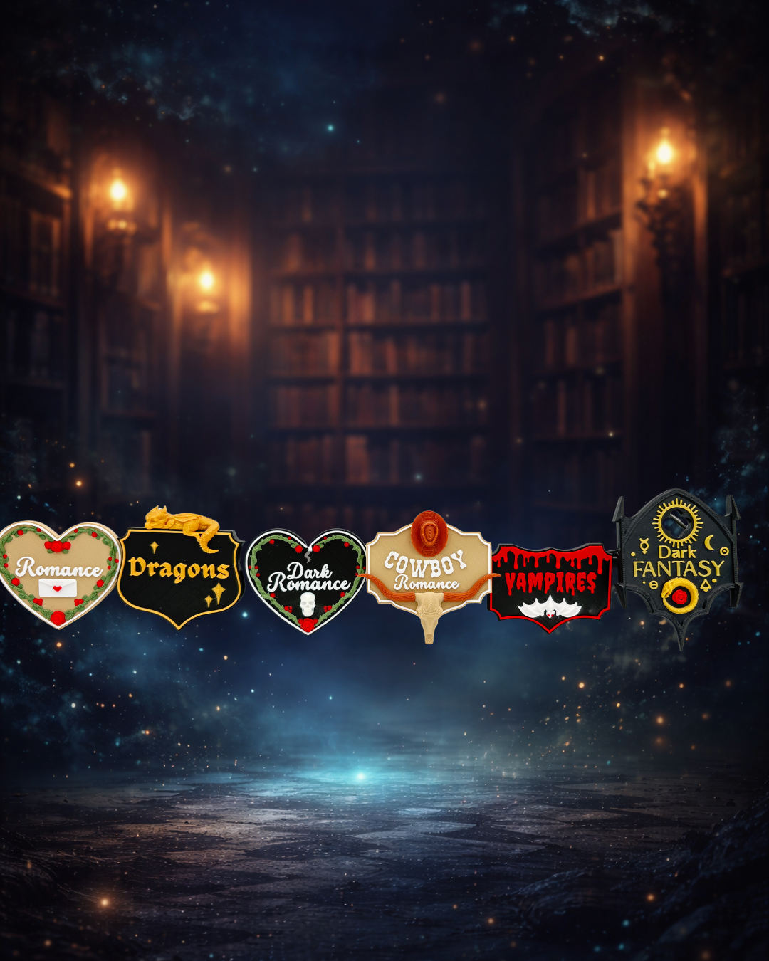 Set de plăcuțe decorative 3D pentru bibliotecă