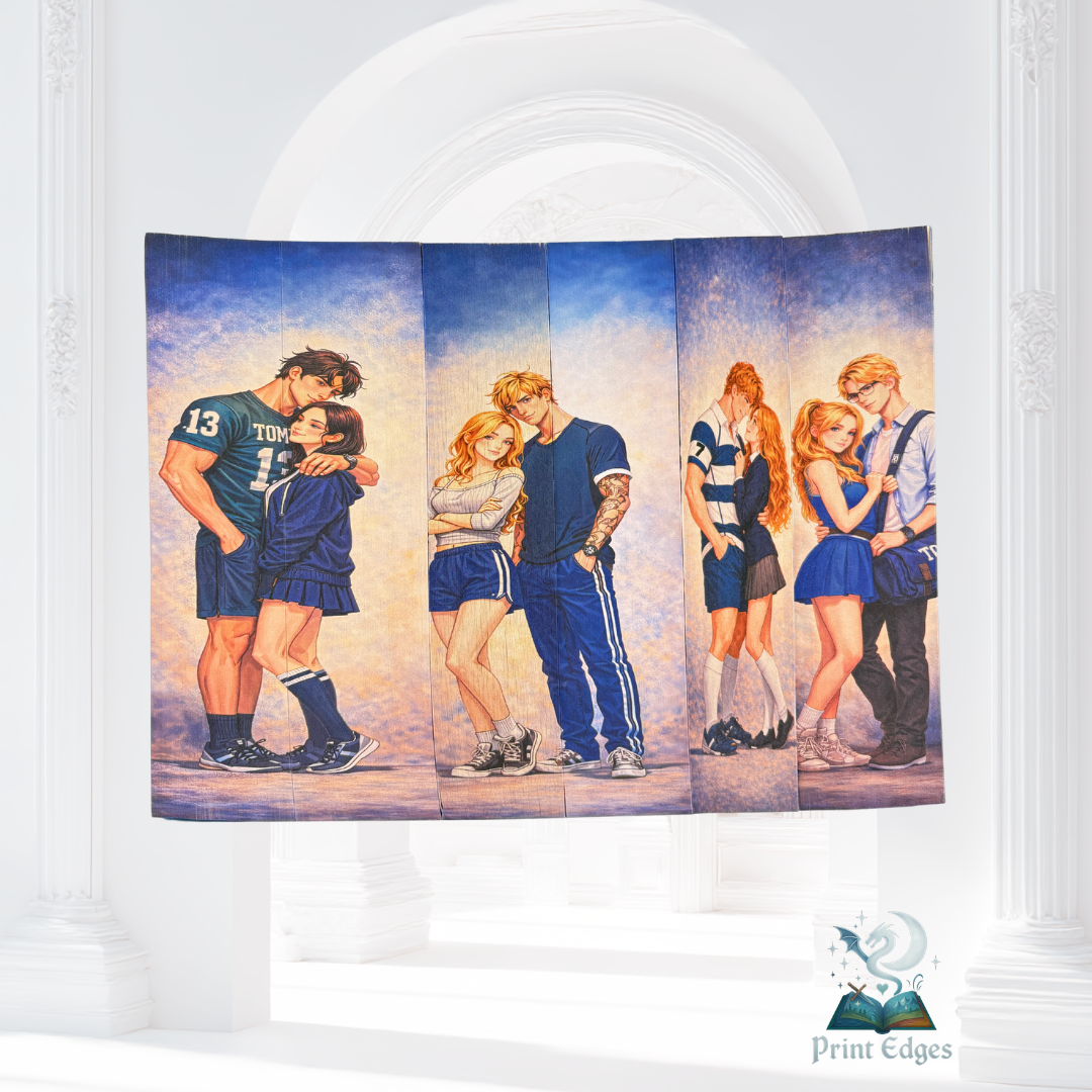 Design printed edges - seria Boys of Tommen - 6 volume
