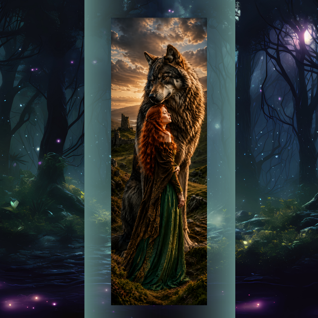 Design printed edges - The Wolf King - Regele Lup
