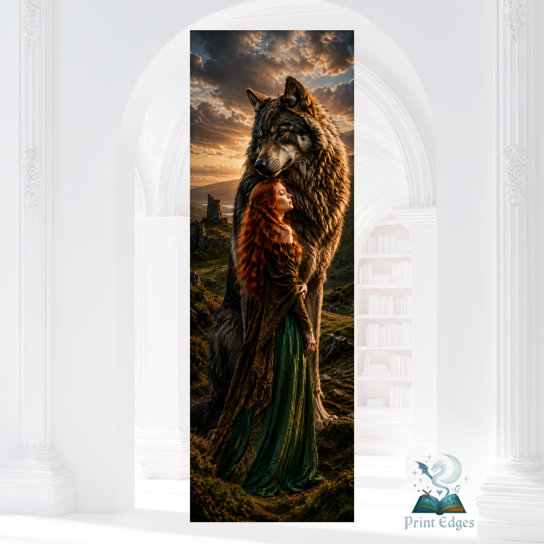 Design printed edges - The Wolf King - Regele Lup