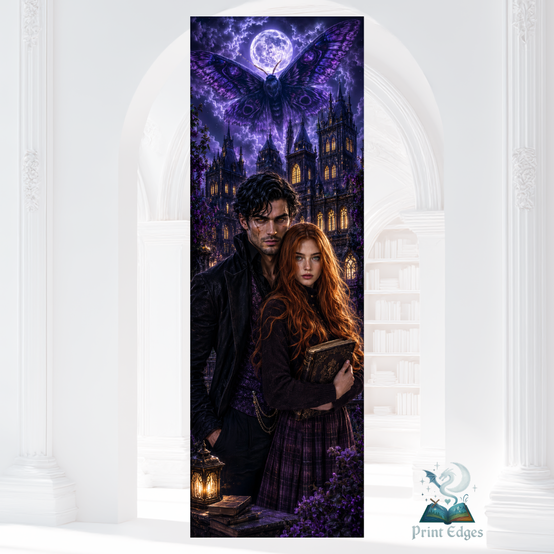 Design printed edges - The magic circle of the black moon