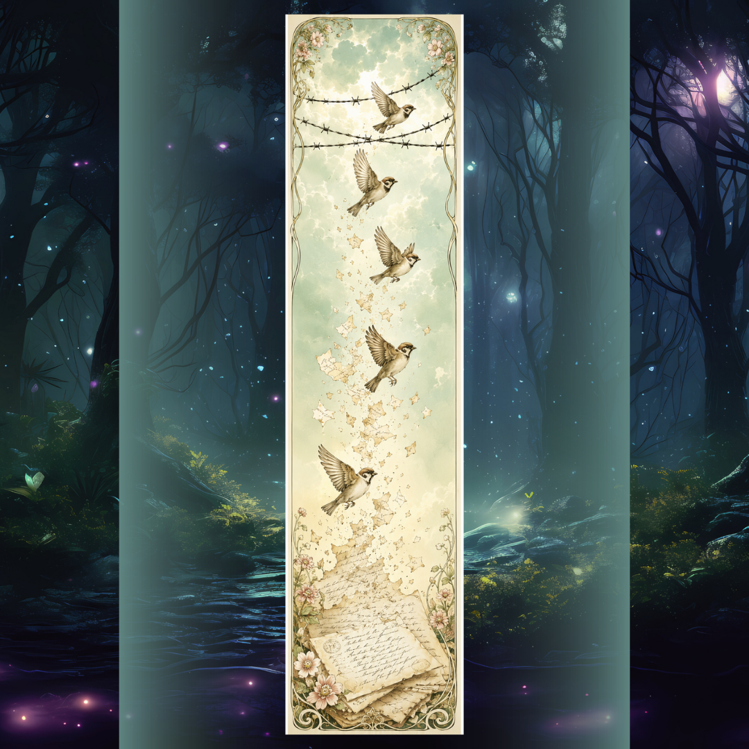 Design printed edges - The magic circle of the black moon