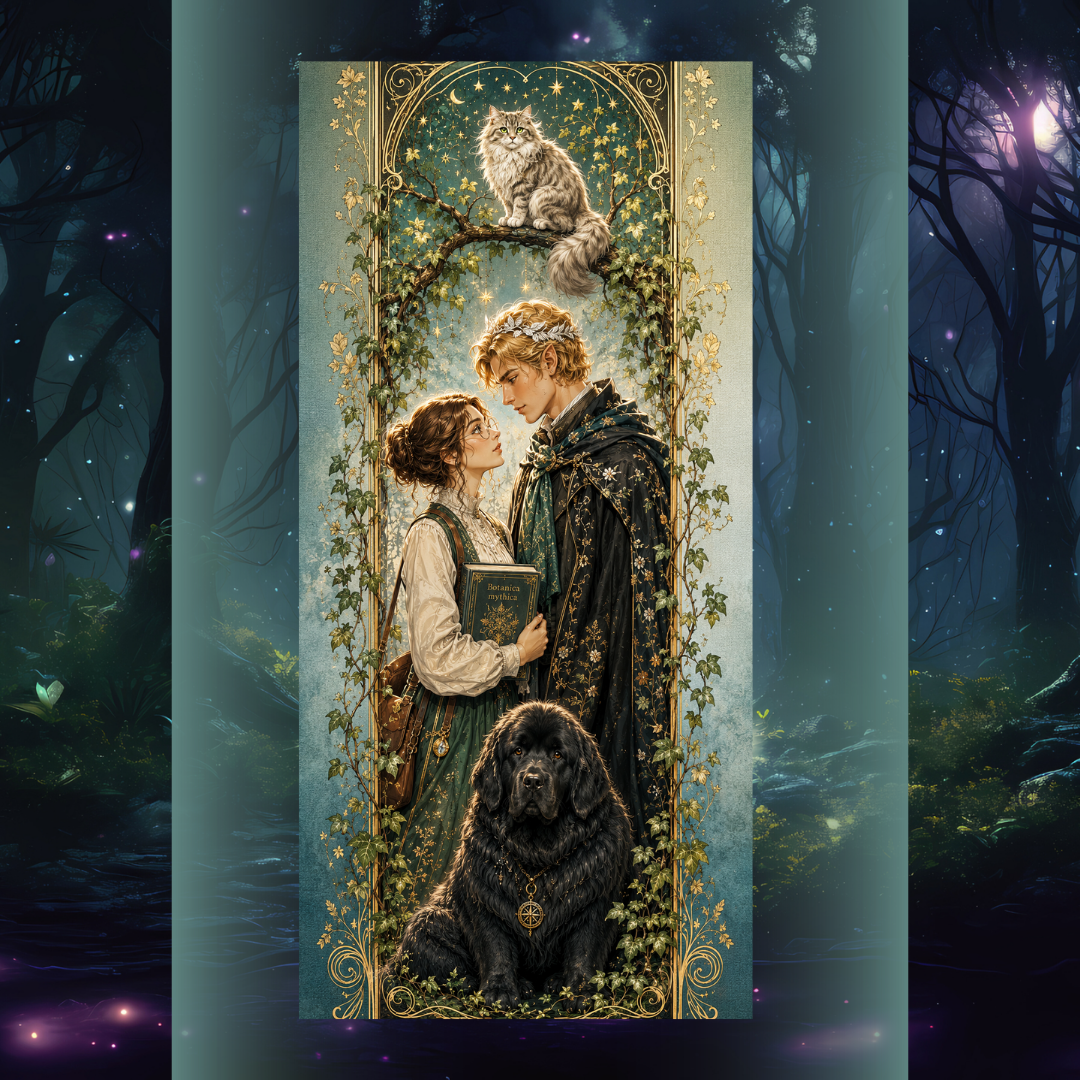 Design printed edges - The magic circle of the black moon