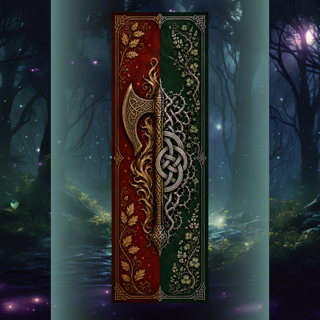 Design printed edges - The magic circle of the black moon