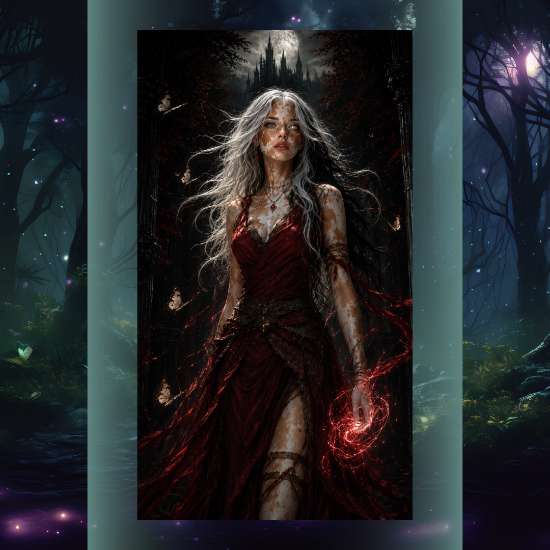 Design printed edges - The magic circle of the black moon