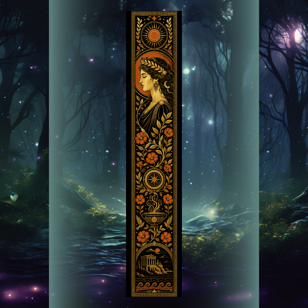Design printed edges - The magic circle of the black moon