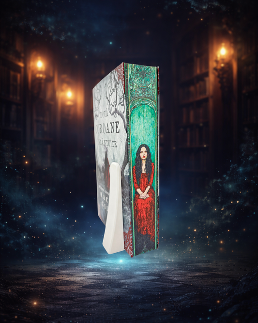 Două coroane înlănțuite - printed edges - elspeth imbracata in rosu 