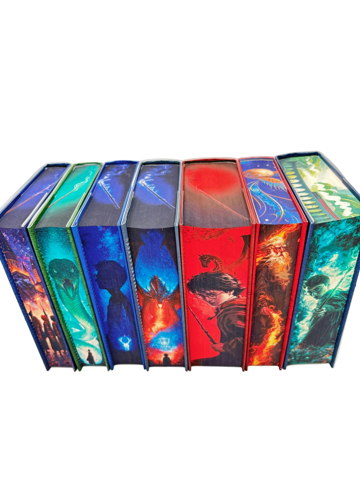 Seria Harry Potter cu printed edges - 7 volume - carti cu margini imprimate cu imagini inspirate din Harry Potter