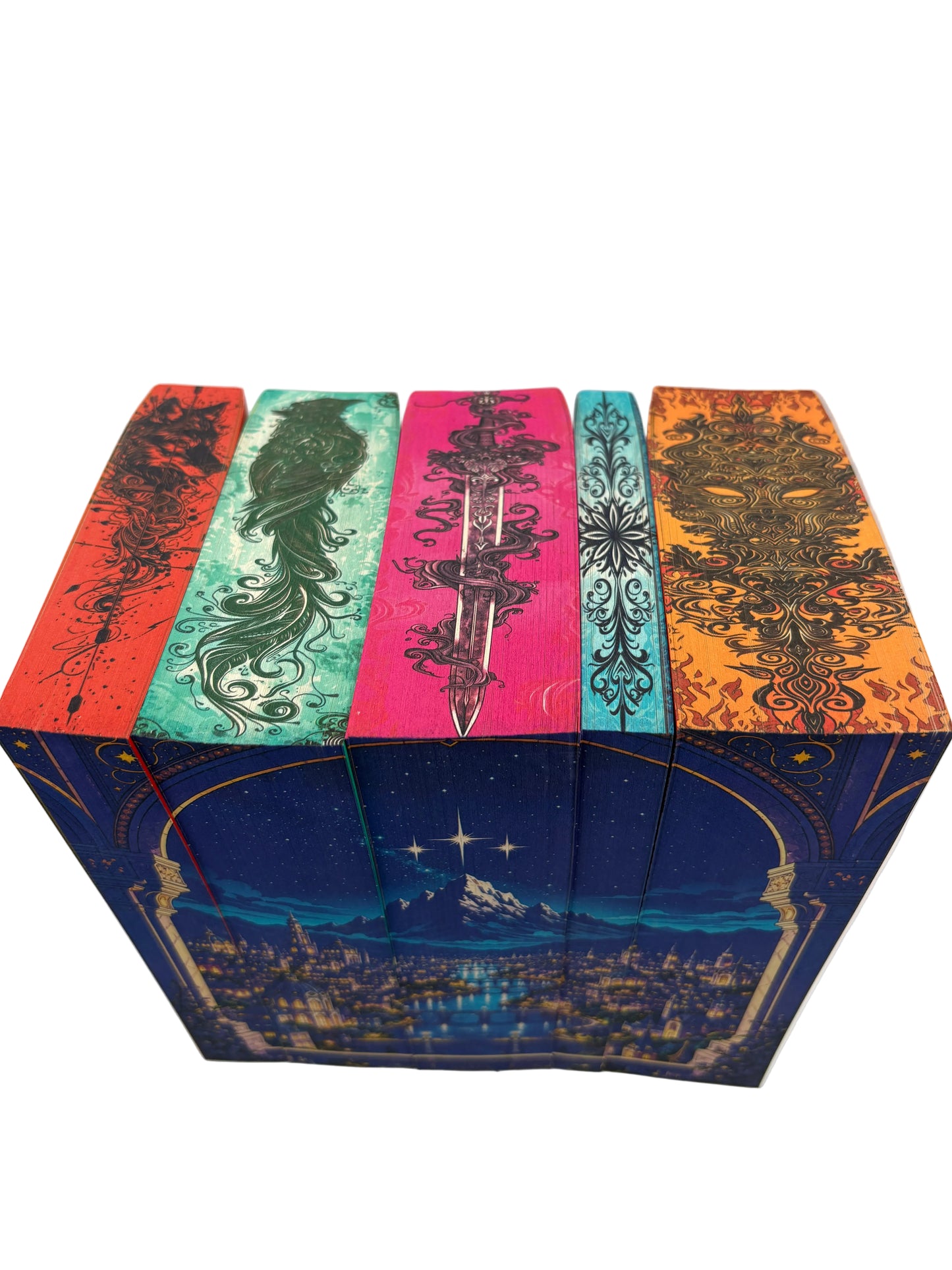 ACOTAR set with printed edges - Sarah J. Maas