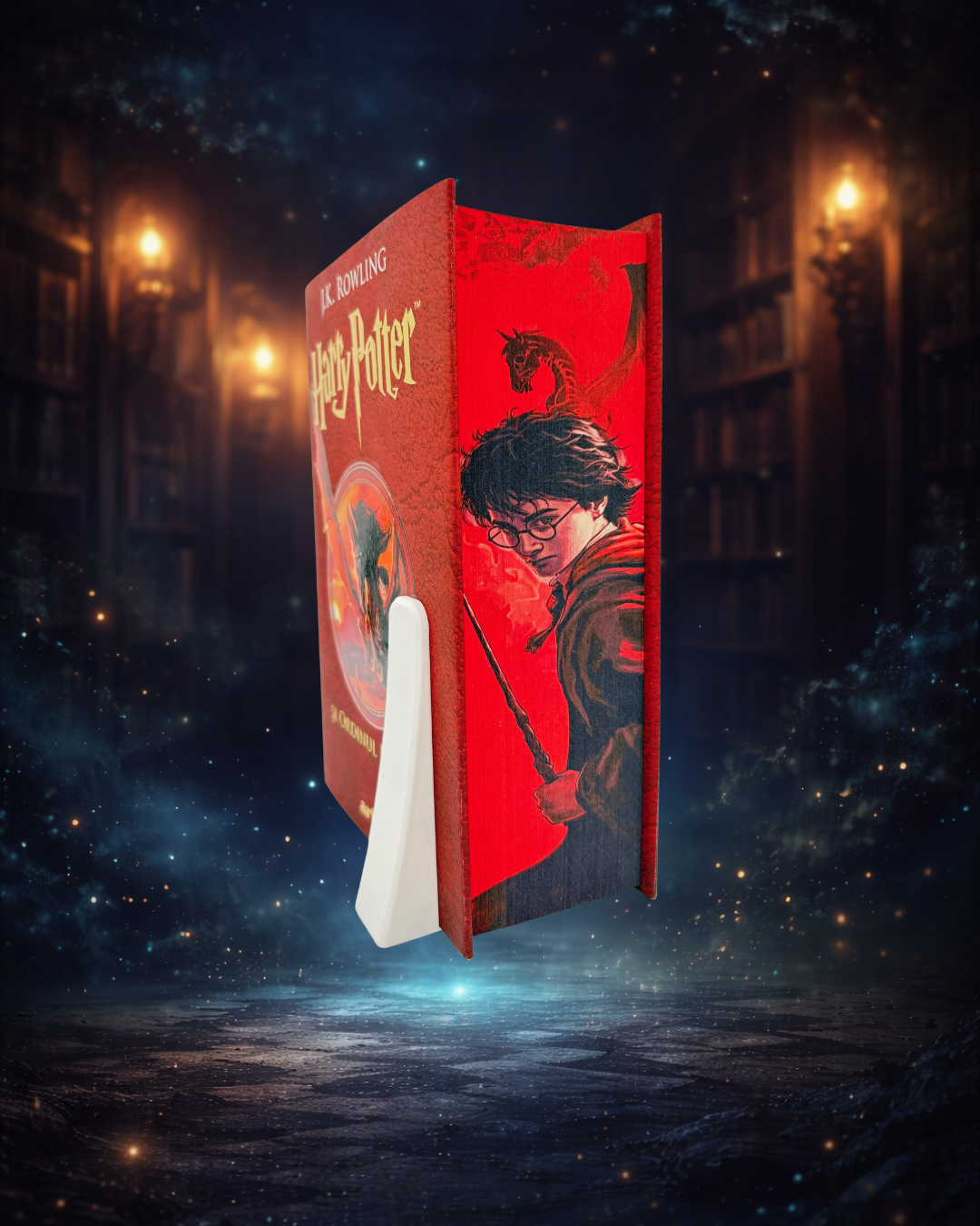Harry Potter și Ordinul Phoenix - printed edges (vol. 5) - Harry Potter pe fundal rosu