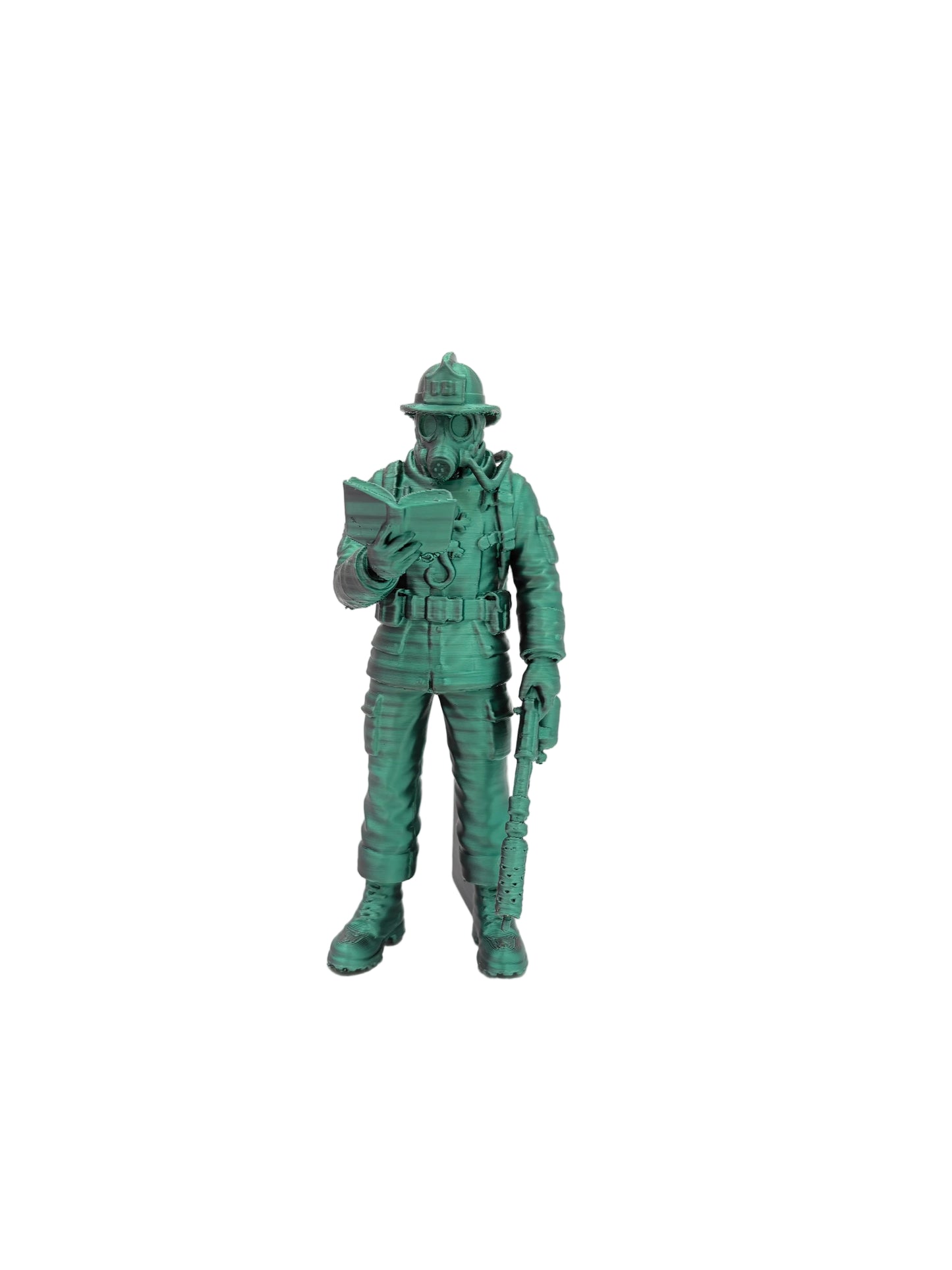 Figurina inspirată din Fahrenheit 451 - Decor 3D pentru bibliotecă
