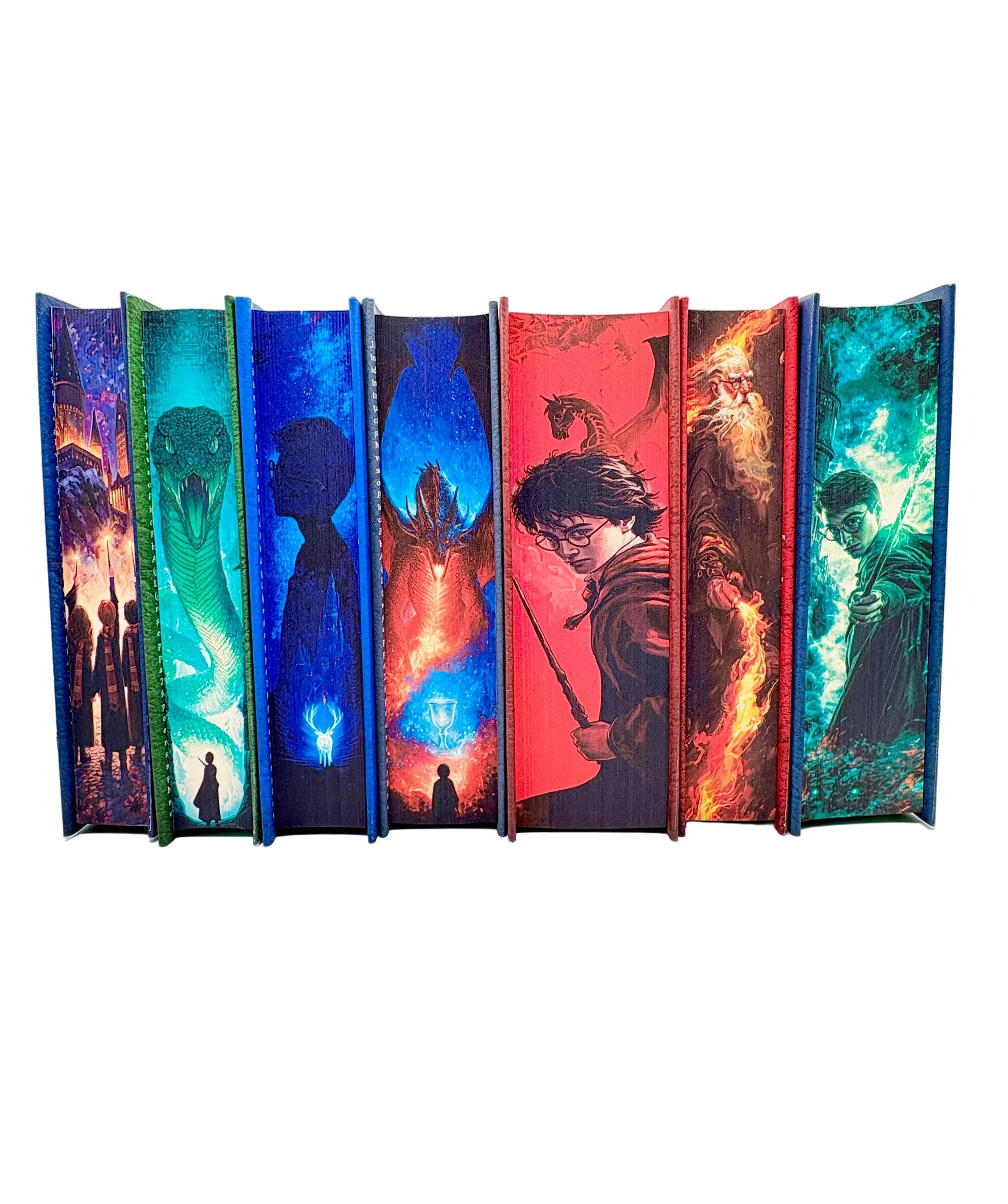 Seria Harry Potter cu printed edges - 7 volume - carti cu margini imprimate cu imagini inspirate din Harry Potter