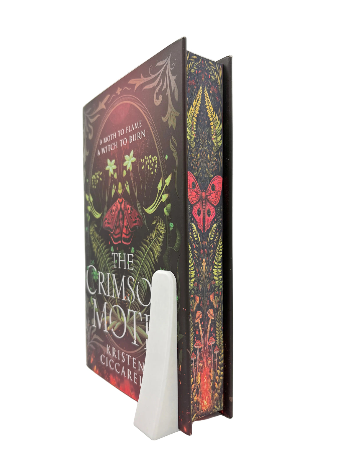 The Crimson Moth - printed edges - Kristen Ciccarelli