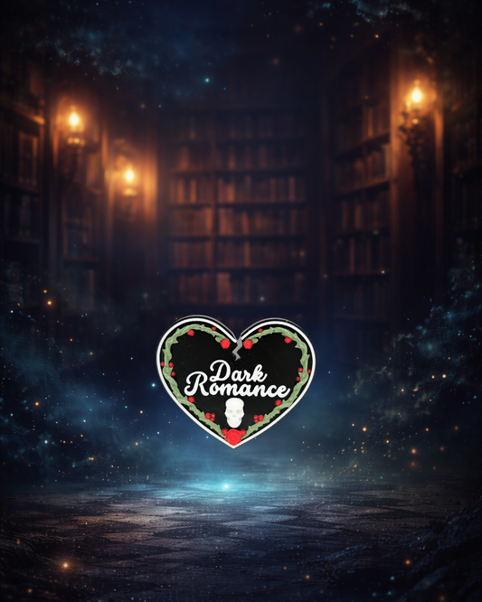 Dark romance - Plăcuță decorativă pentru bibliotecă