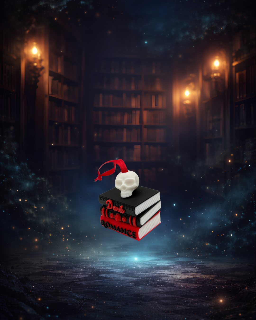 Bookish ornament inspired by the Lights Out series