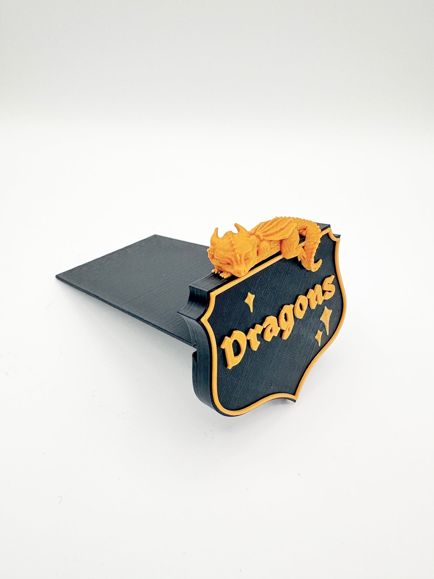 Dragons - Plăcuță decorativă pentru bibliotecă