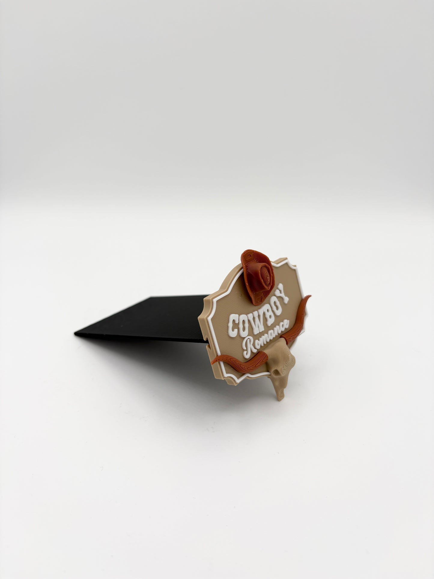 Cowboy romance - Plăcuță decorativă pentru bibliotecă