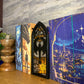 Decor de bibliotecă cu rame și panouri interschimbabile - Cozy vibes Book Nook