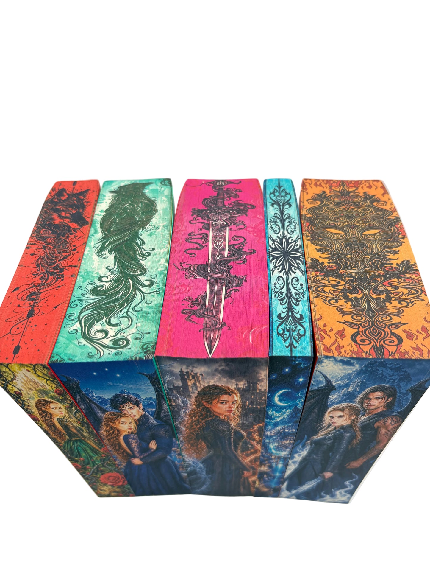 ACOTAR set with printed edges - Sarah J. Maas
