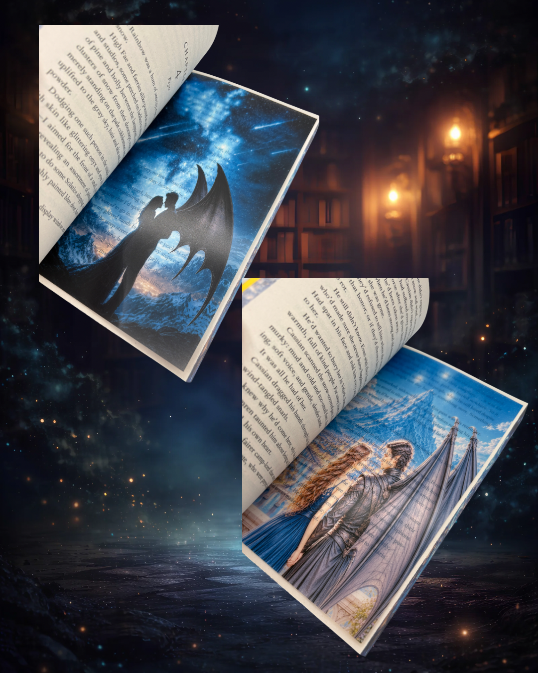 Overlay ACOTAR - Feyre si Rhysand - ilustrație detașabilă