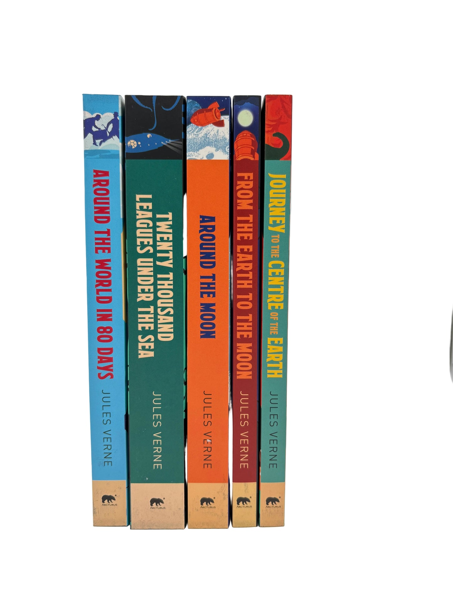 Box set Jules Verne - printed edges - 5 volume