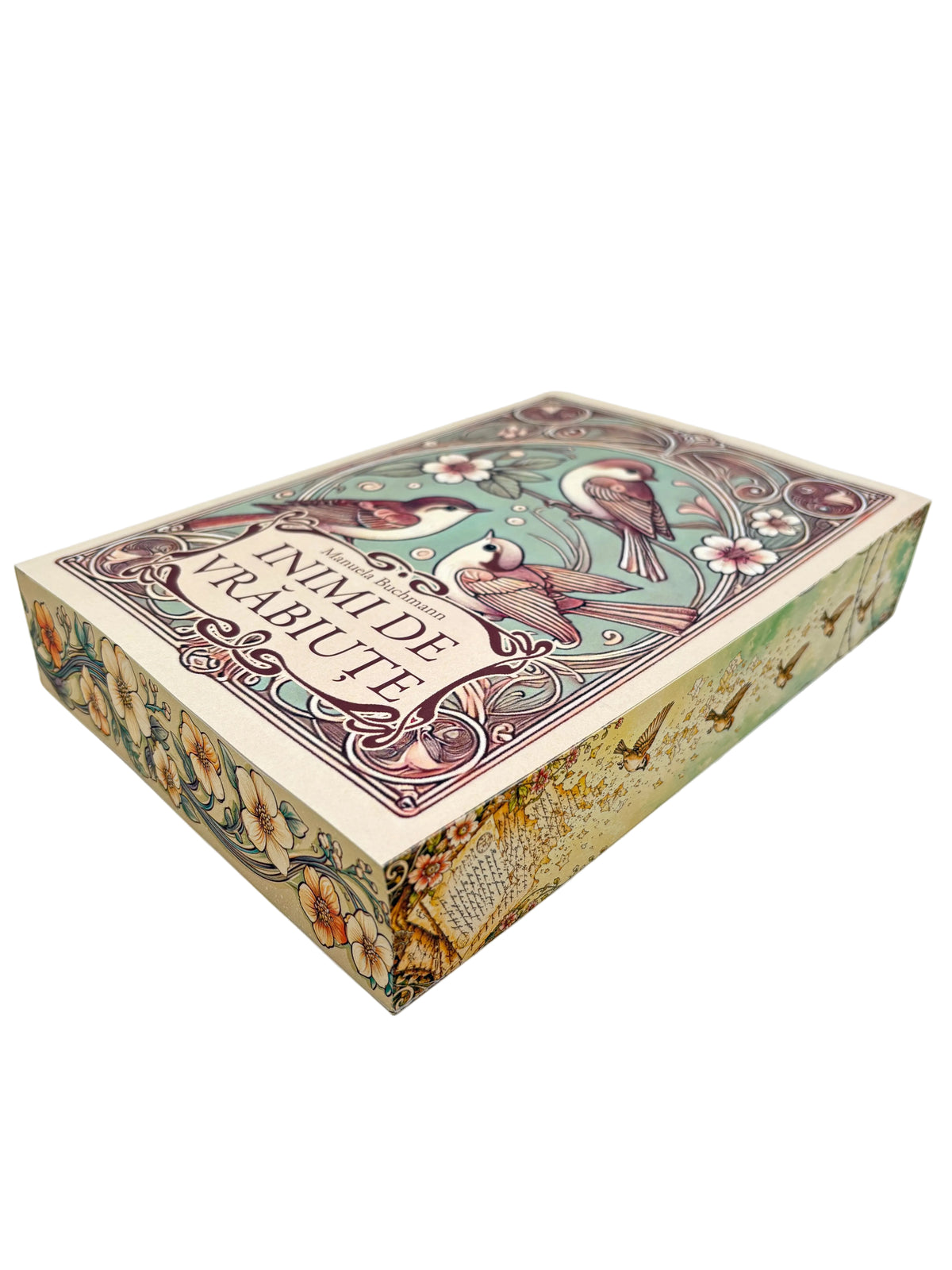 Inimi de vrăbiuțe - printed edges - Manuela Buchmann