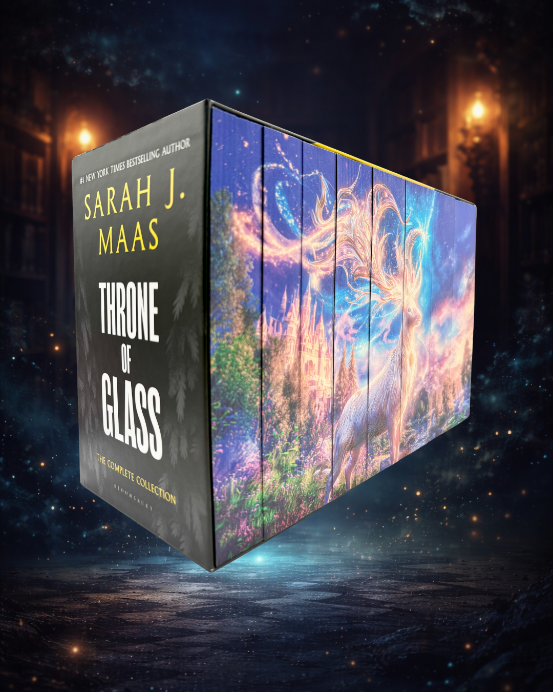 Box set Throne of Glass cu printed edges - limba engleză