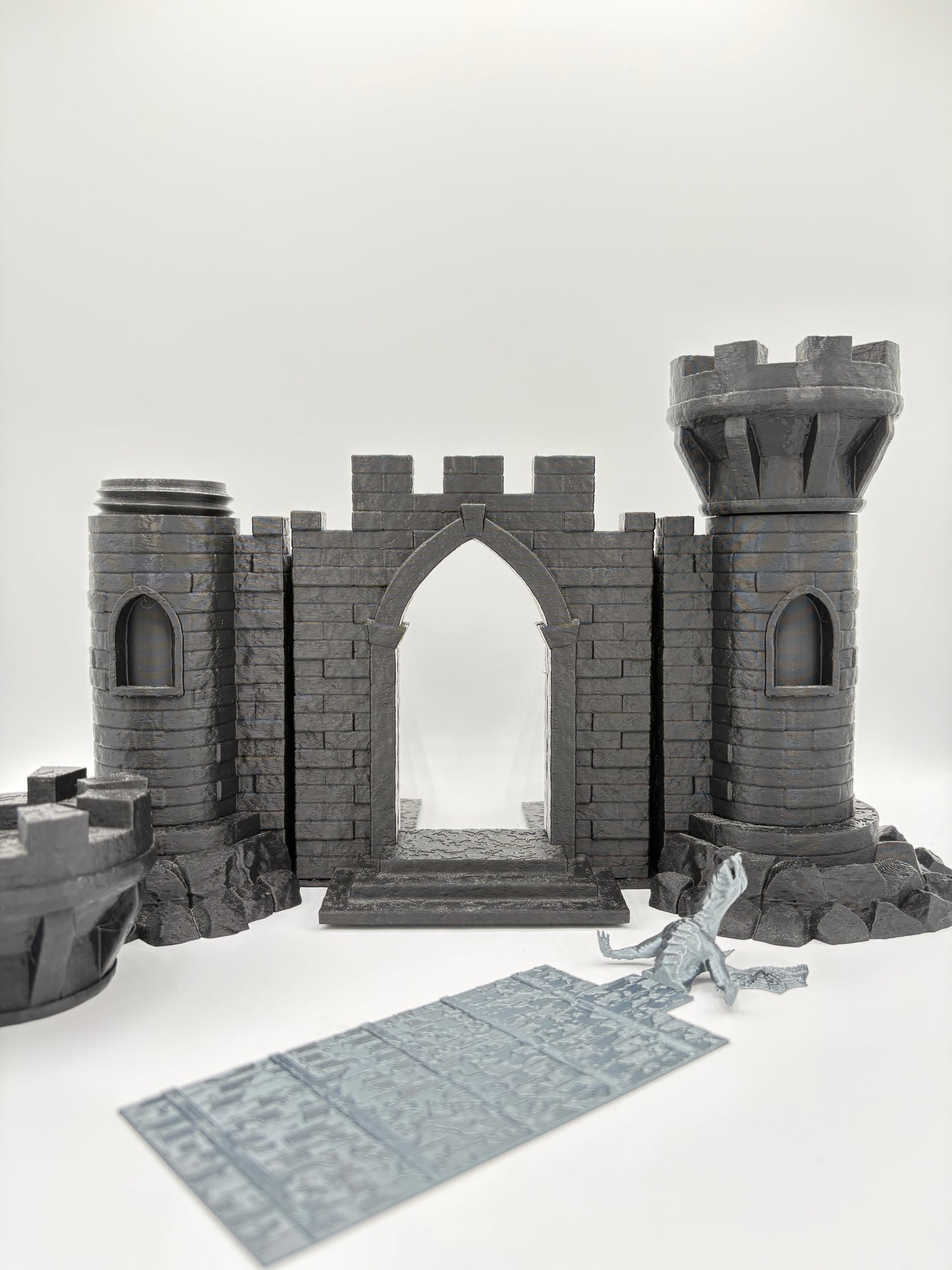 Dioramă fantasy pentru bibliotecă - Castelul dintre cărți