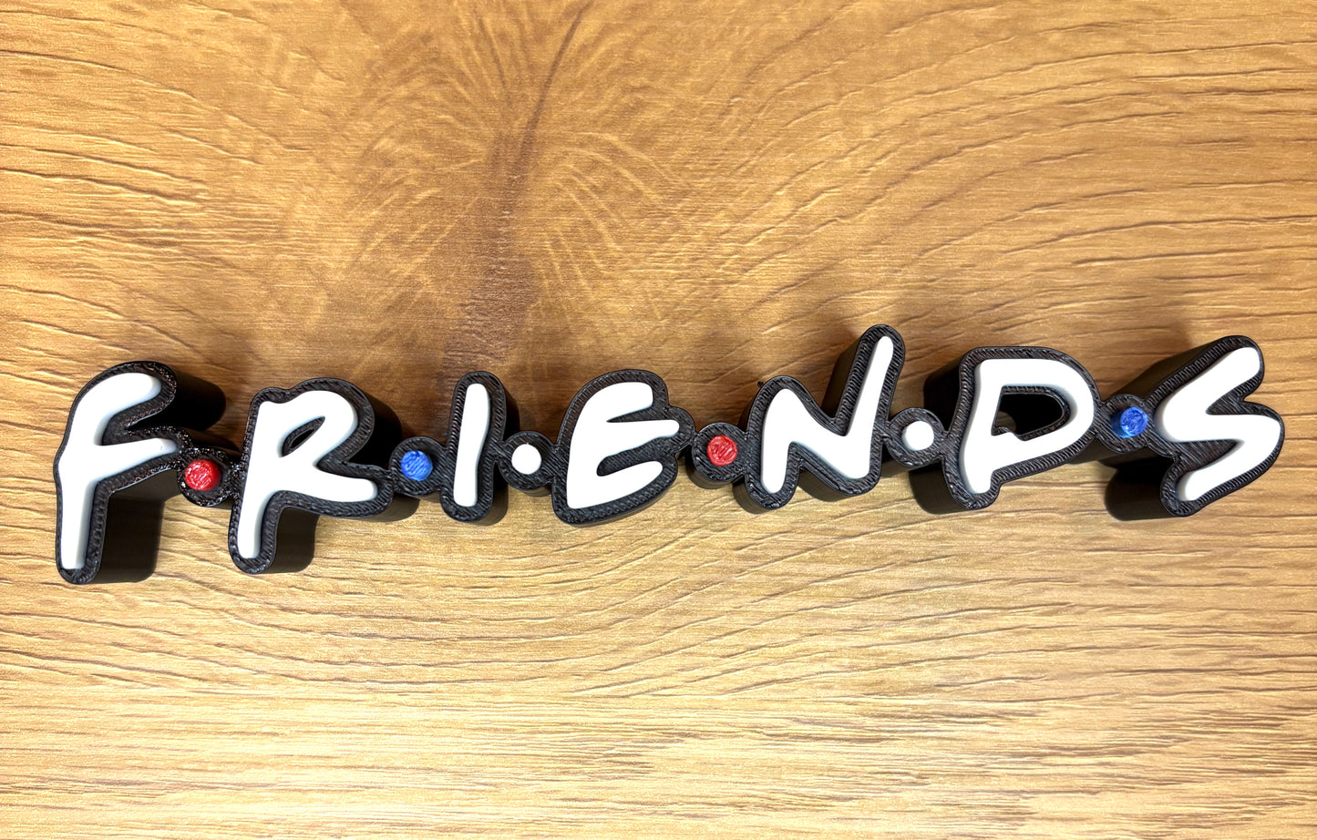 Accesorii 3D inspirate din serialul Friends - breloc si scris 