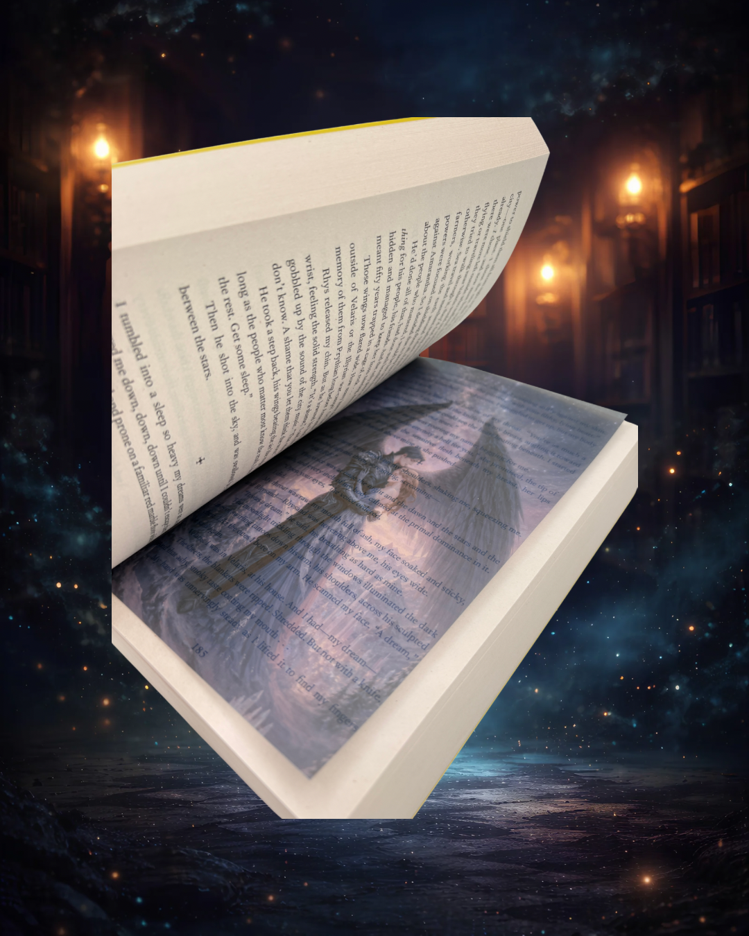 Overlay "A Court of Mist and Fury"- ilustrație detașabilă