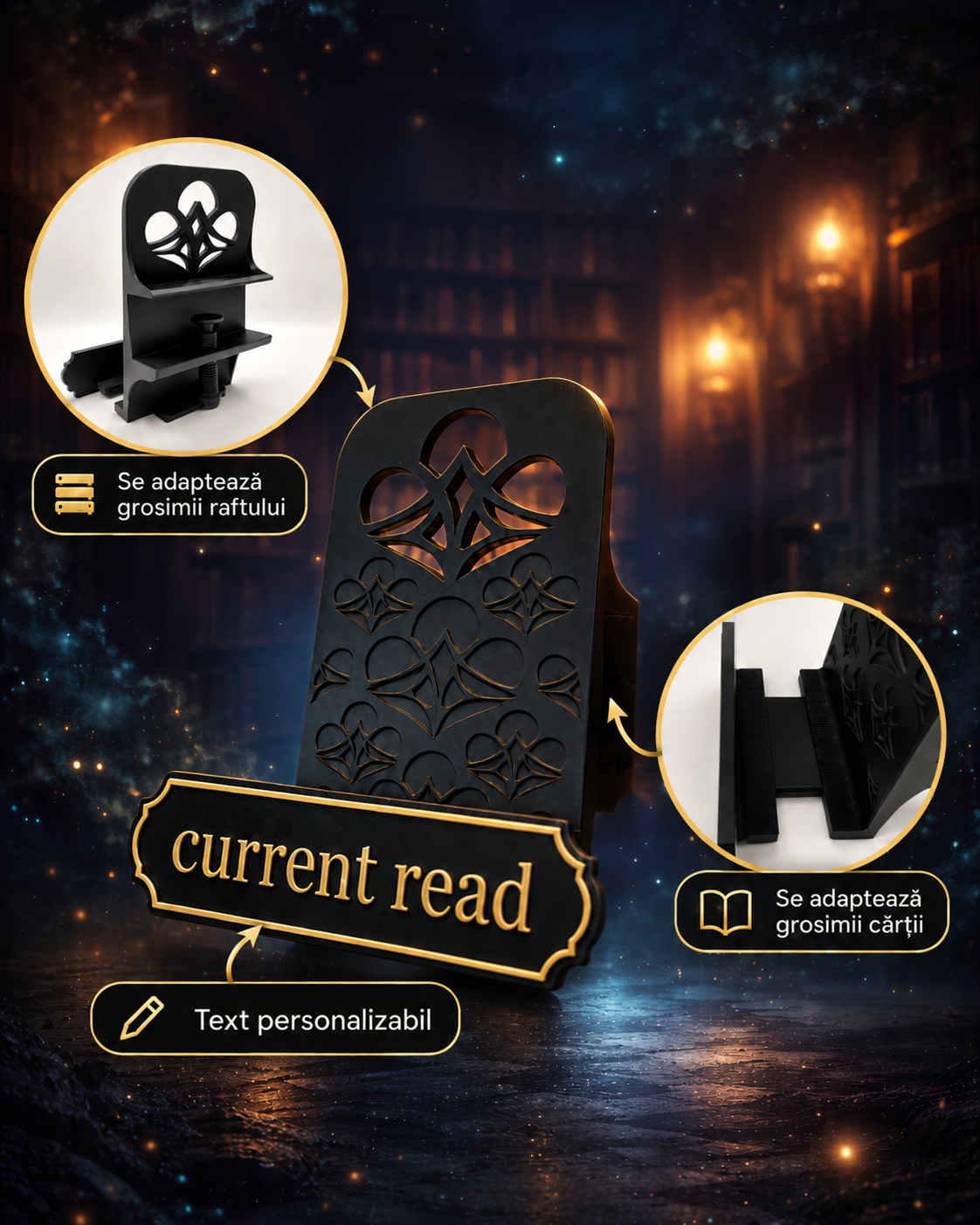 Book Display – Suport reglabil pentru expunerea cărților