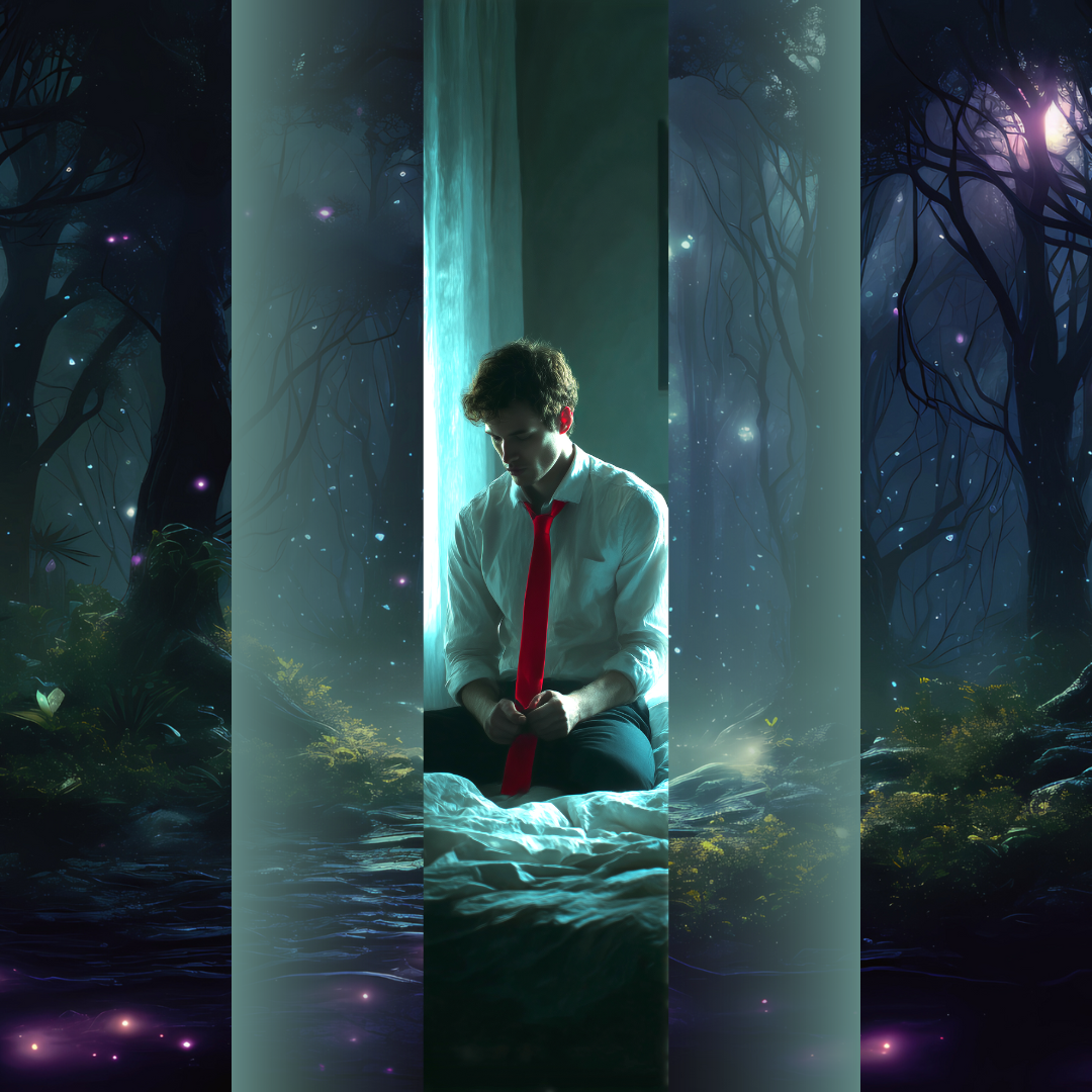 Design printed edges - Iubitul Design printed edges Iubitul -o siluetă masculină izolată, luminată rece, cu o cravată roșie care atrage imediat privirea și sugerează pasiune, pericol și secrete ascunse.