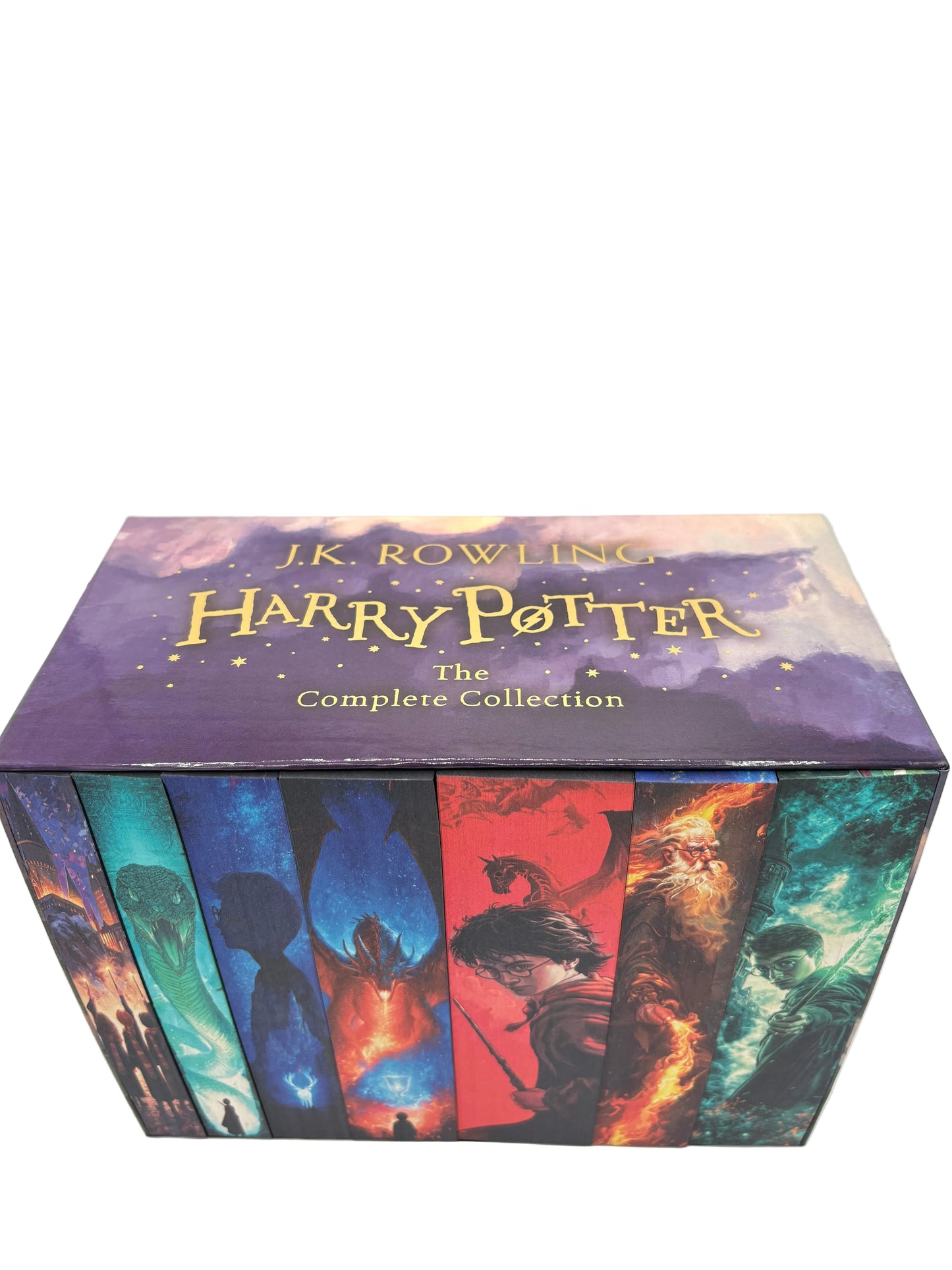 Box set Harry Potter - printed edges - paperback, limba engleză