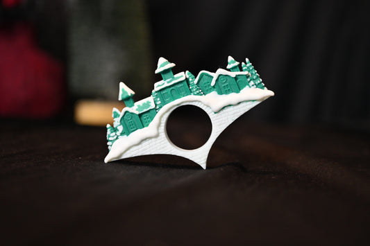 Page holder - Winter Village cu design 3D – sat acoperit de zăpadă