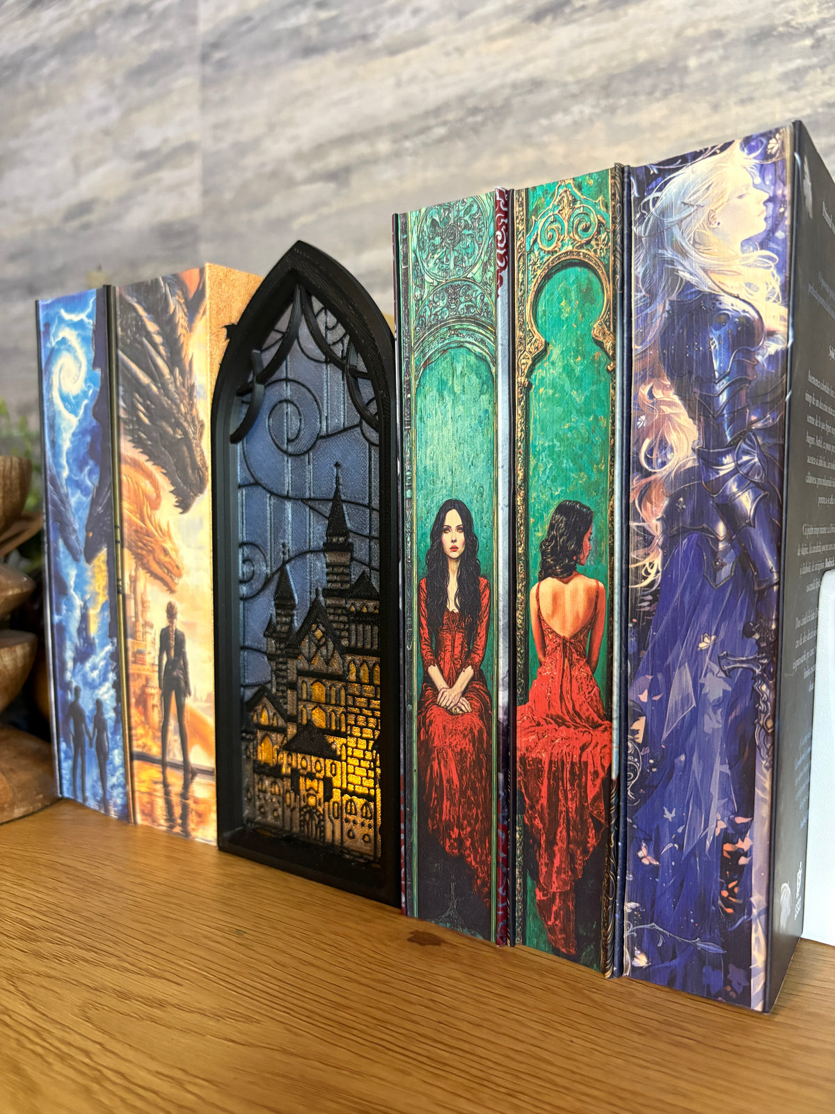 Decor de bibliotecă cu rame și panouri interschimbabile - Cozy vibes Book Nook