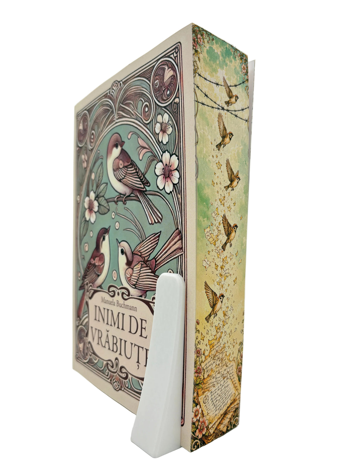 Inimi de vrăbiuțe - printed edges - Manuela Buchmann