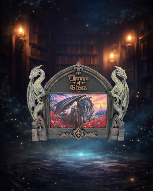 Ramă decorativă 3D inspirată din Throne of Glass