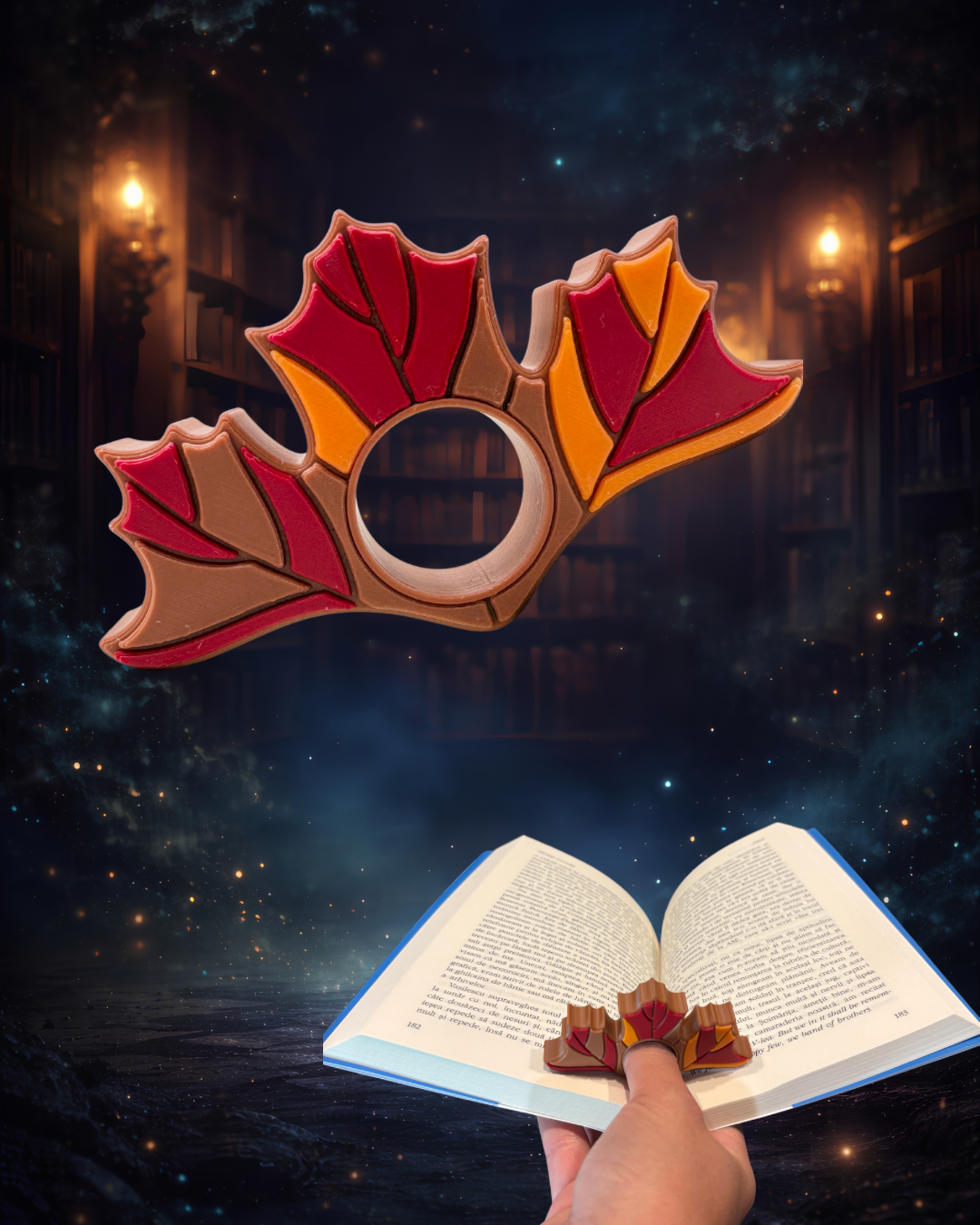 Accesoriu pentru citit – Page Holder – Frunze de Toamnă