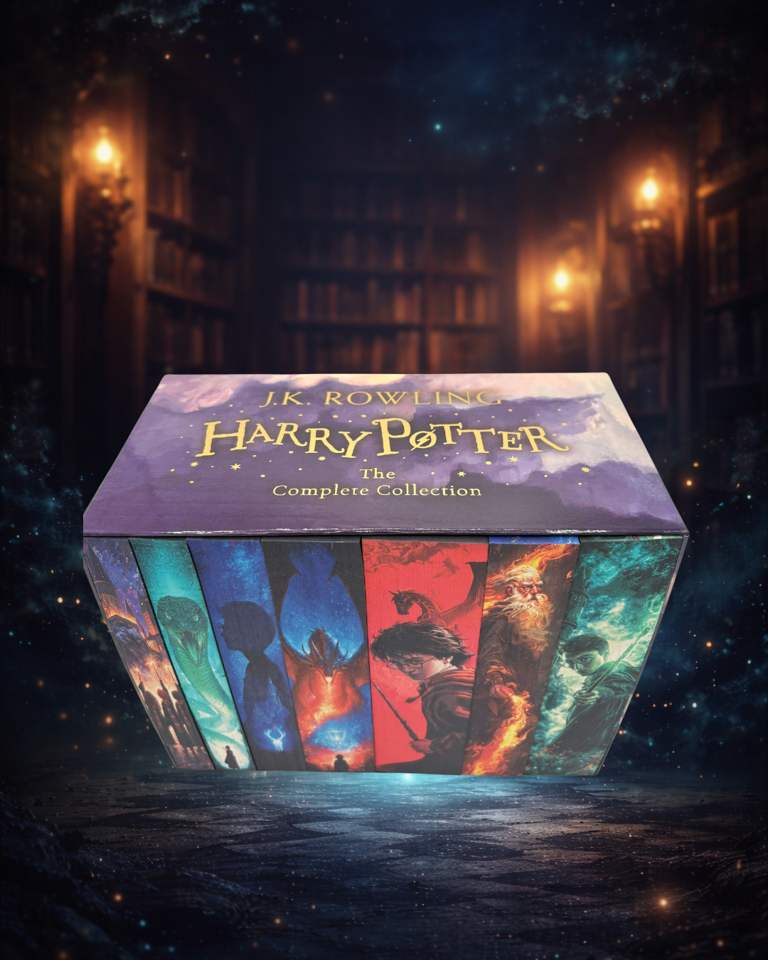 Box set Harry Potter - printed edges