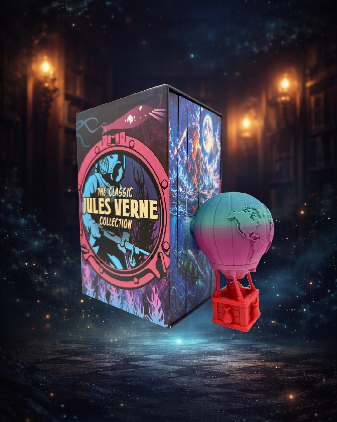 Ornament 3D Jules Verne - Balonul Exploratorului