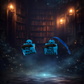 Bookish ornament inspired by the Lights Out series