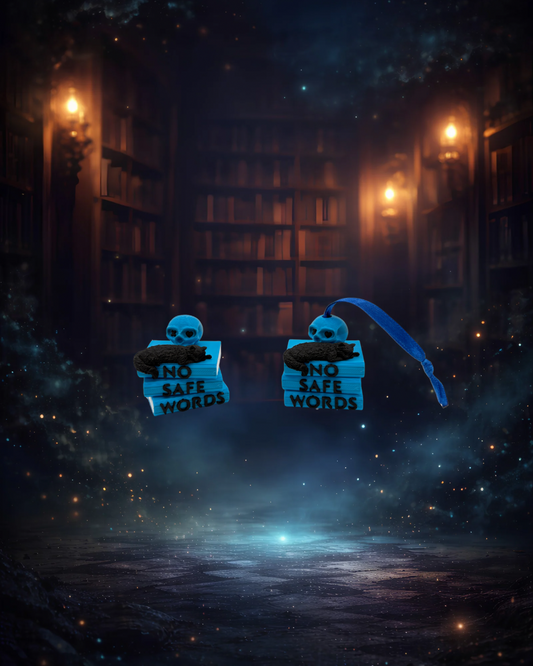 Bookish ornament inspired by the Lights Out series