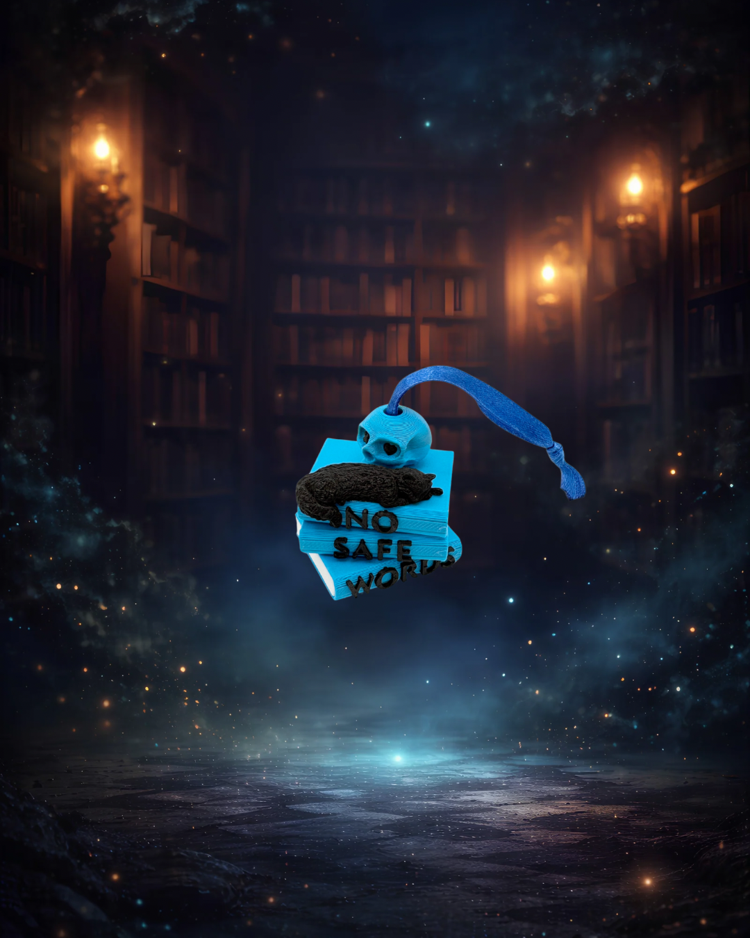 Bookish ornament inspired by the Lights Out series