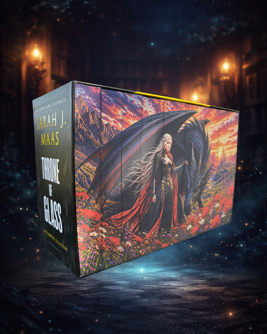 Box set Throne of Glass cu printed edges - limba engleză - design 2